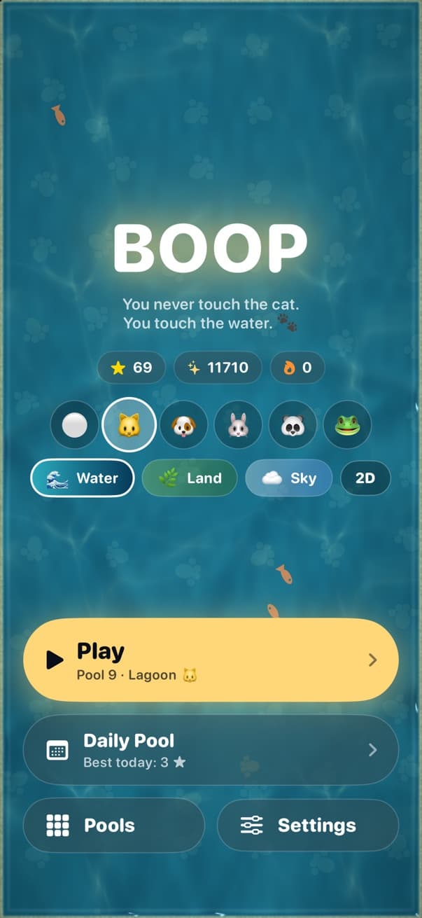 BOOP: Pick your pet & world